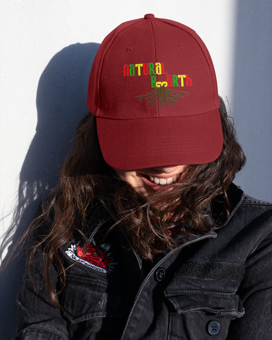 Natural Bearth Distressed Dad Cap