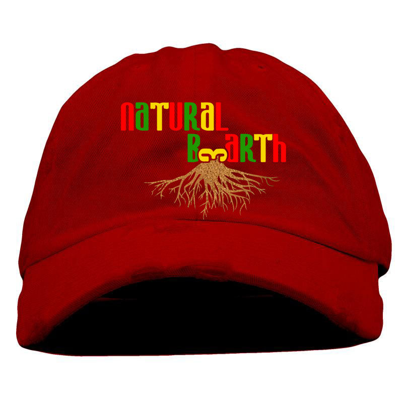 Natural Bearth Distressed Dad Cap